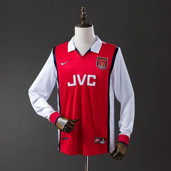 Camiseta de fútbol Arsenal 1998 LOCAL MANGA LARGA VERSION FAN