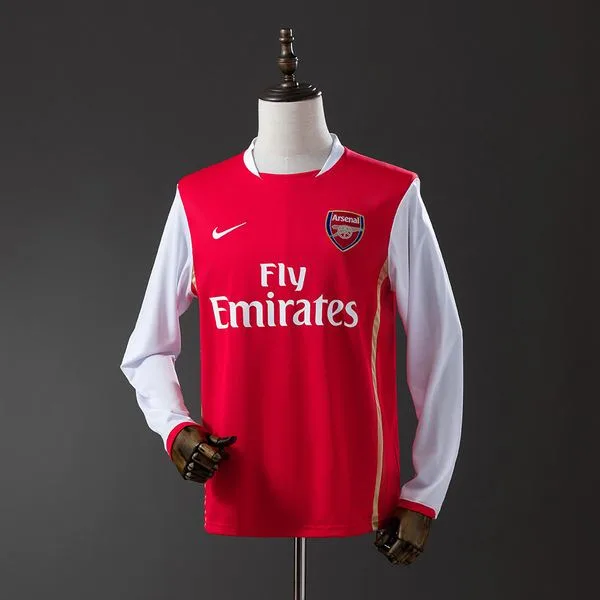 Camiseta de fútbol Arsenal 2006/07 LOCAL MANGA LARGA VERSION FAN