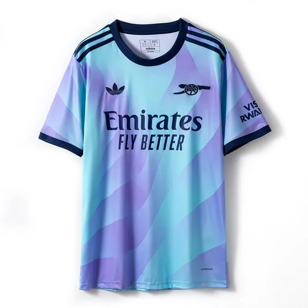 Camiseta de fútbol Arsenal 2024/25 TERCERA MANGA CORTA VERSION FAN