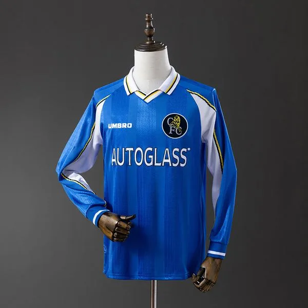 Camiseta de fútbol Chelsea 1997/99 LOCAL MANGA LARGA VERSION FAN
