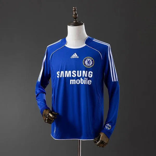 Camiseta de fútbol Chelsea 2006/07 LOCAL MANGA LARGA VERSION FAN