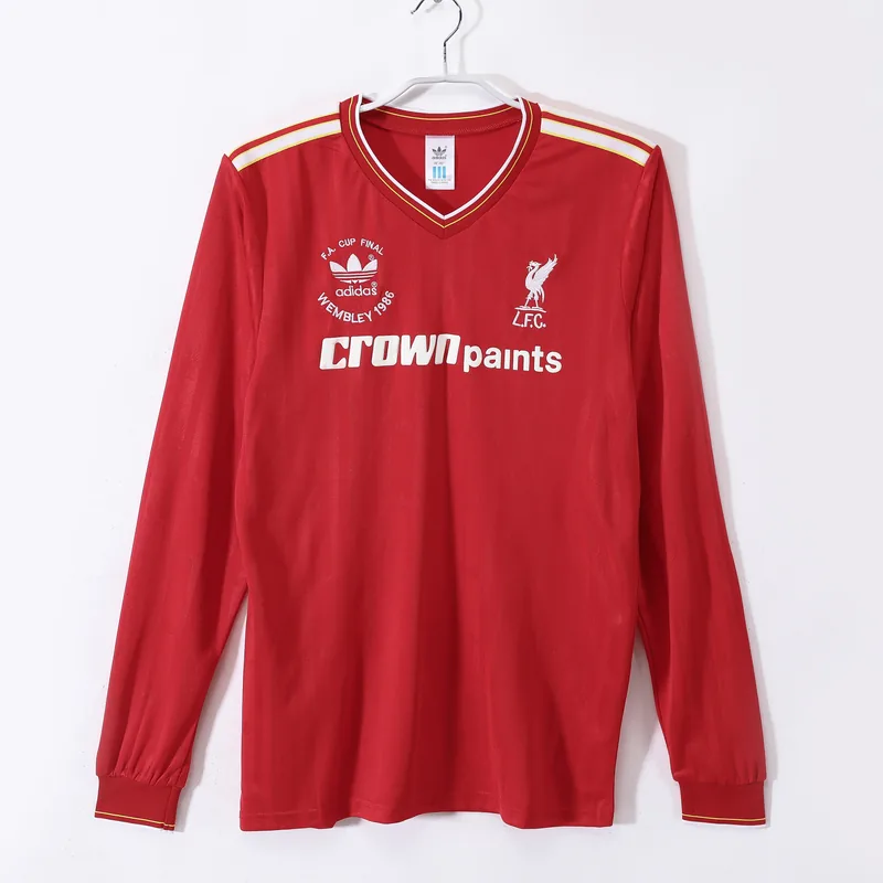 Camiseta Liverpool 1986/87 LOCAL MANGA LARGA VERSION FAN