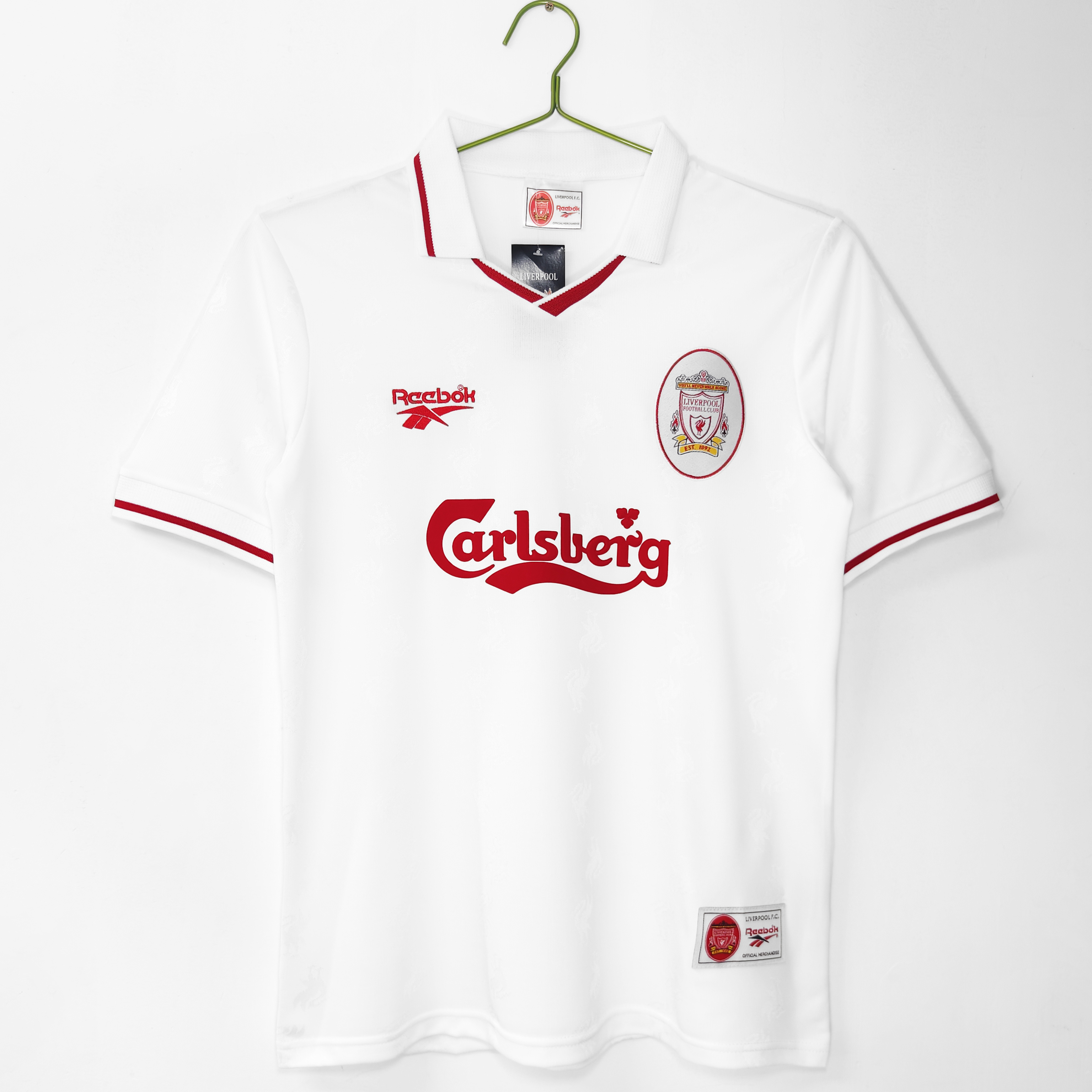 Camiseta de fútbol Liverpool 1996/97 VISITANTE MANGA CORTA VERSION FAN