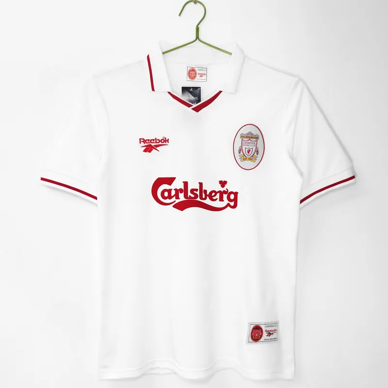 Camiseta Liverpool 1996/97 VISITANTE MANGA CORTA VERSION FAN
