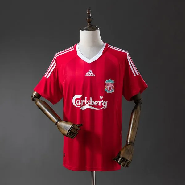 Camiseta de fútbol Liverpool 2008/10 LOCAL MANGA CORTA VERSION FAN