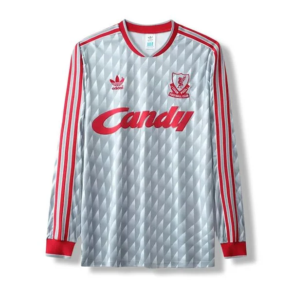 Camiseta de fútbol Liverpool 1989/91 VISITANTE MANGA LARGA VERSION FAN