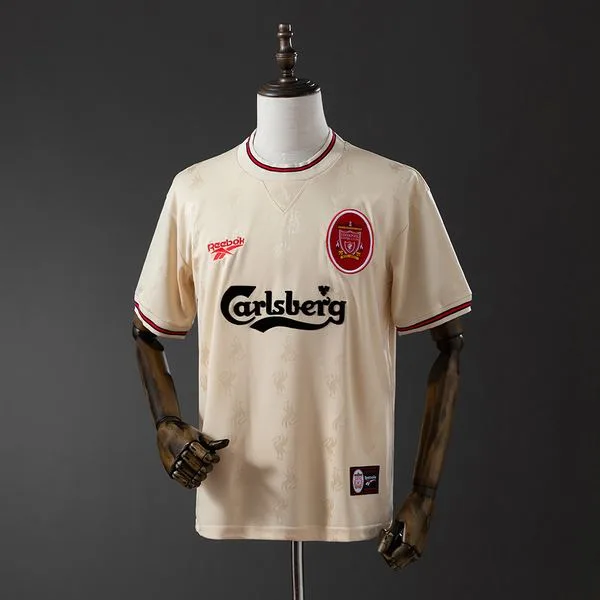 Camiseta de fútbol Liverpool 1996/97 VISITANTE MANGA CORTA VERSION FAN