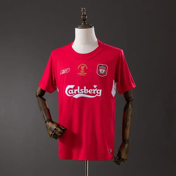 Camiseta de fútbol Liverpool 2004/05 LOCAL MANGA CORTA VERSION FAN