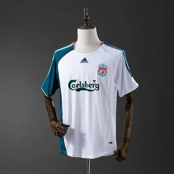 Camiseta de fútbol Liverpool 2006/08 VISITANTE MANGA CORTA VERSION FAN