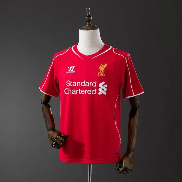Camiseta de fútbol Liverpool 2014/15 LOCAL MANGA CORTA VERSION FAN