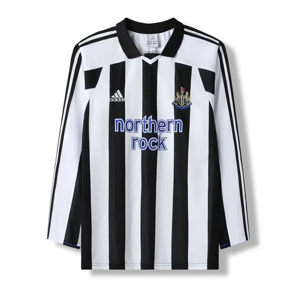 Camiseta de fútbol Newcastle 2003 LOCAL MANGA LARGA VERSION FAN
