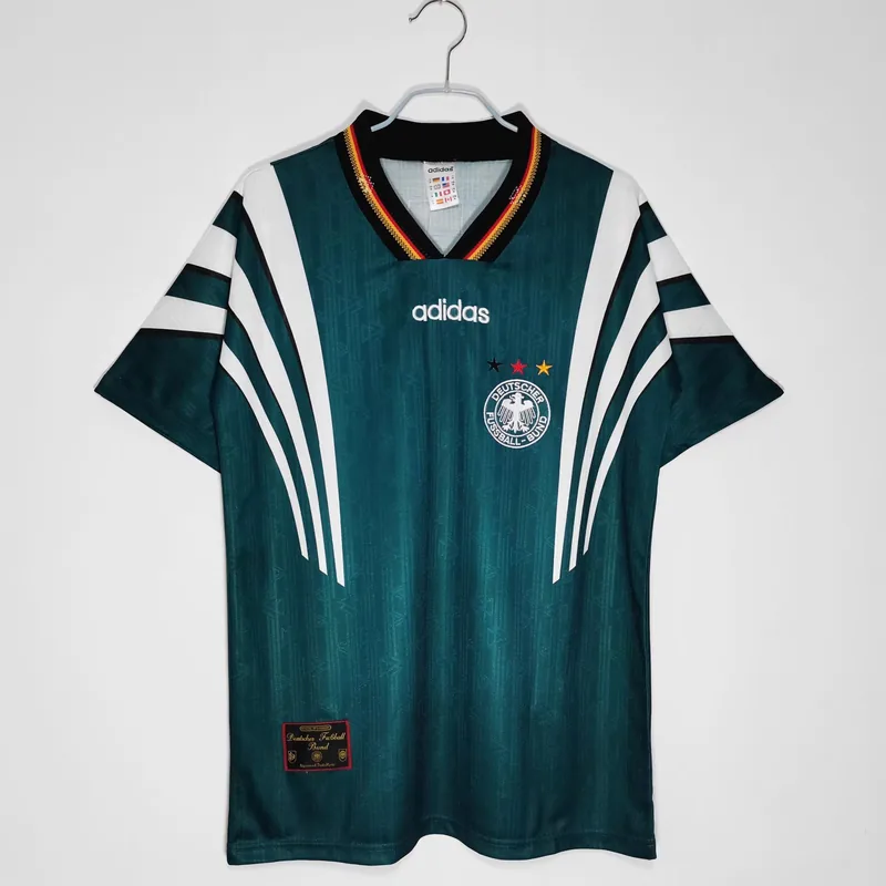 Camiseta Alemania 1996 VISITANTE MANGA CORTA VERSION FAN