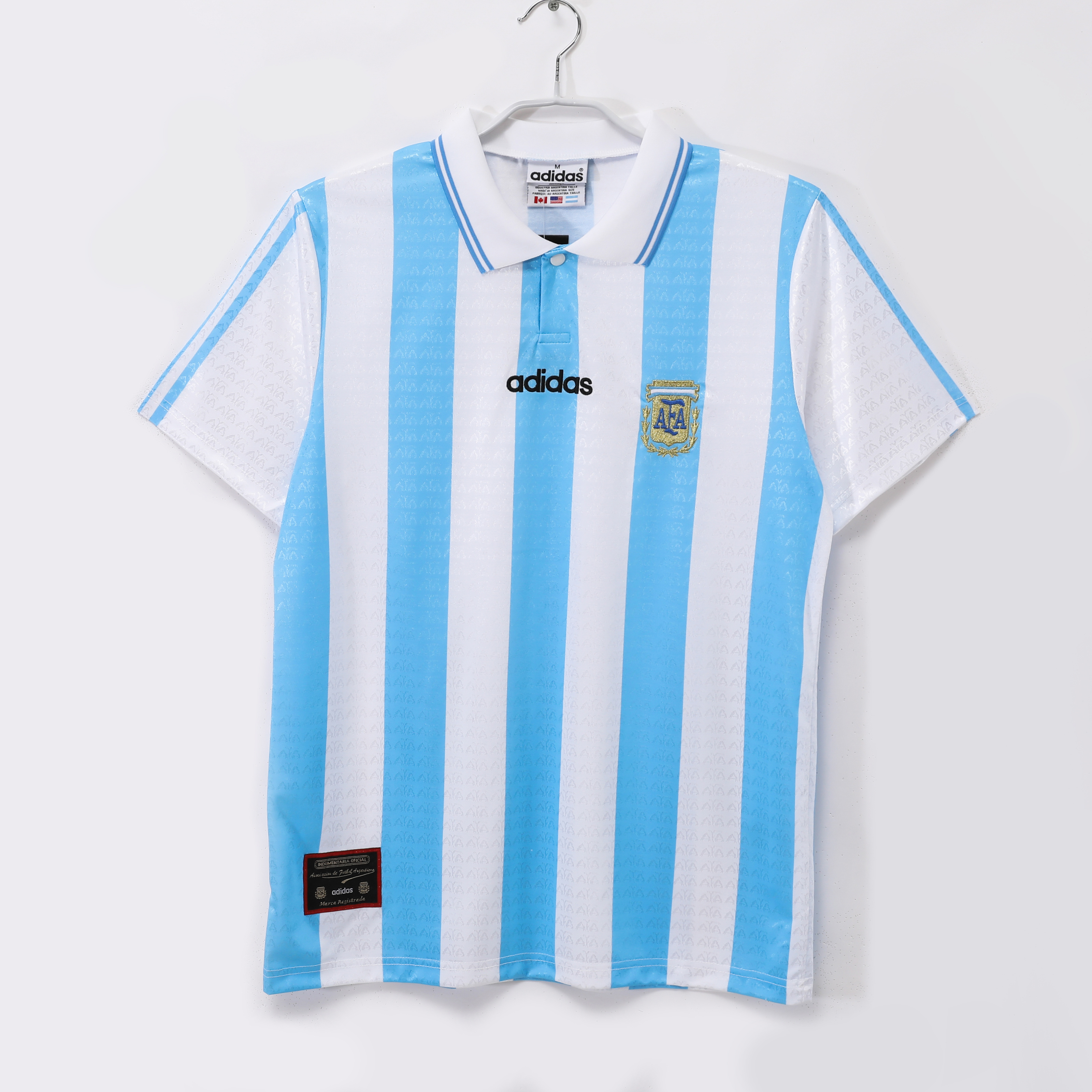 Camiseta de fútbol Argentina 1994 LOCAL MANGA CORTA VERSION FAN