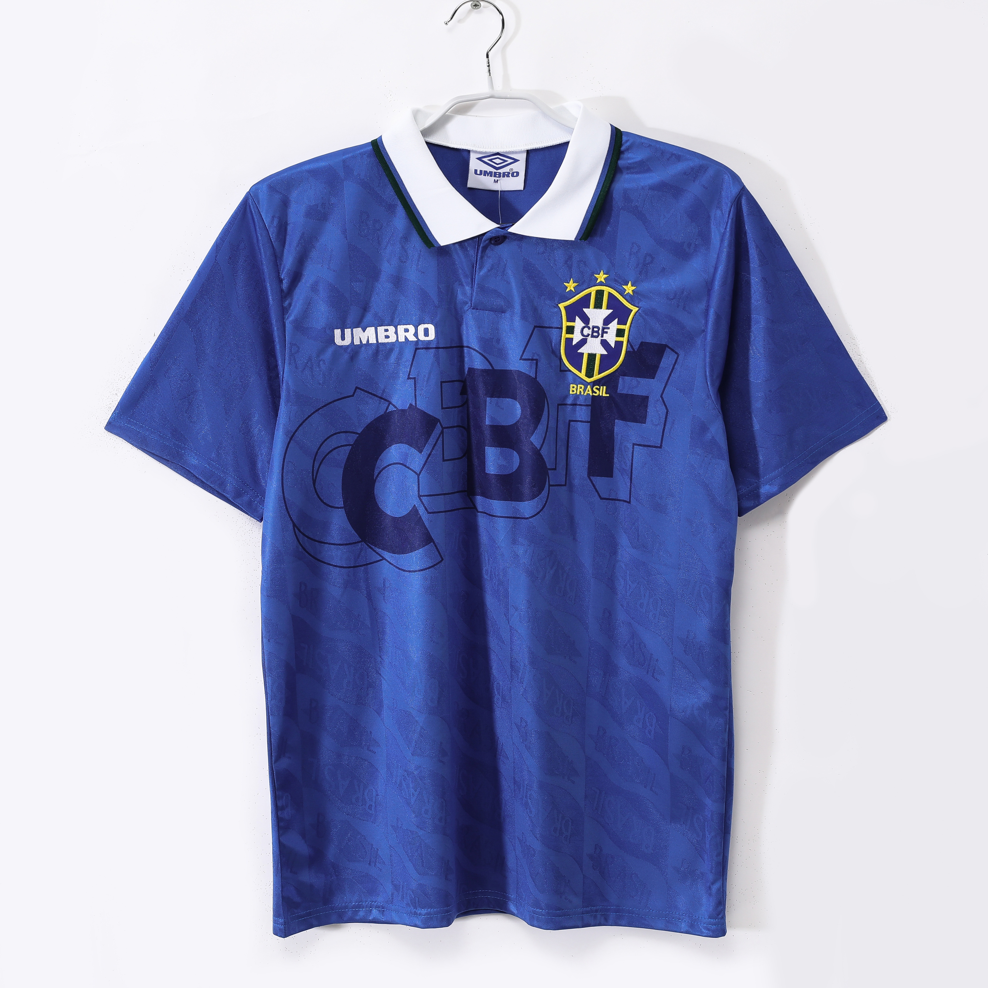 Camiseta de fútbol Brasil 1993/94 VISITANTE MANGA CORTA VERSION FAN