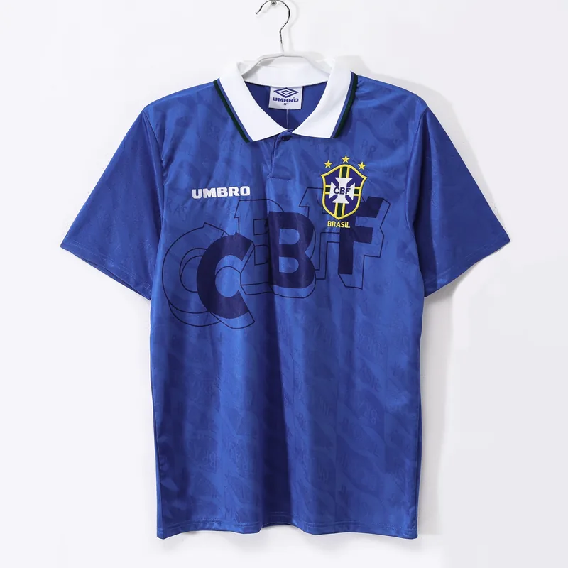 Camiseta Brasil 1993/94 VISITANTE MANGA CORTA VERSION FAN