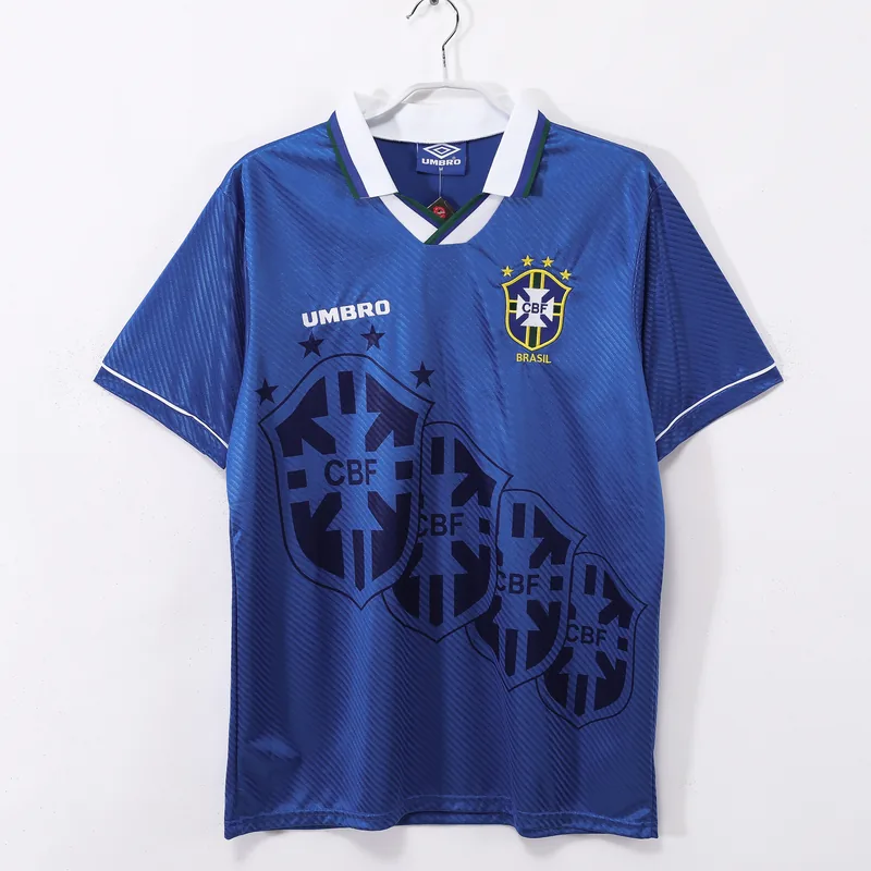 Camiseta Brasil 1996 VISITANTE MANGA CORTA VERSION FAN