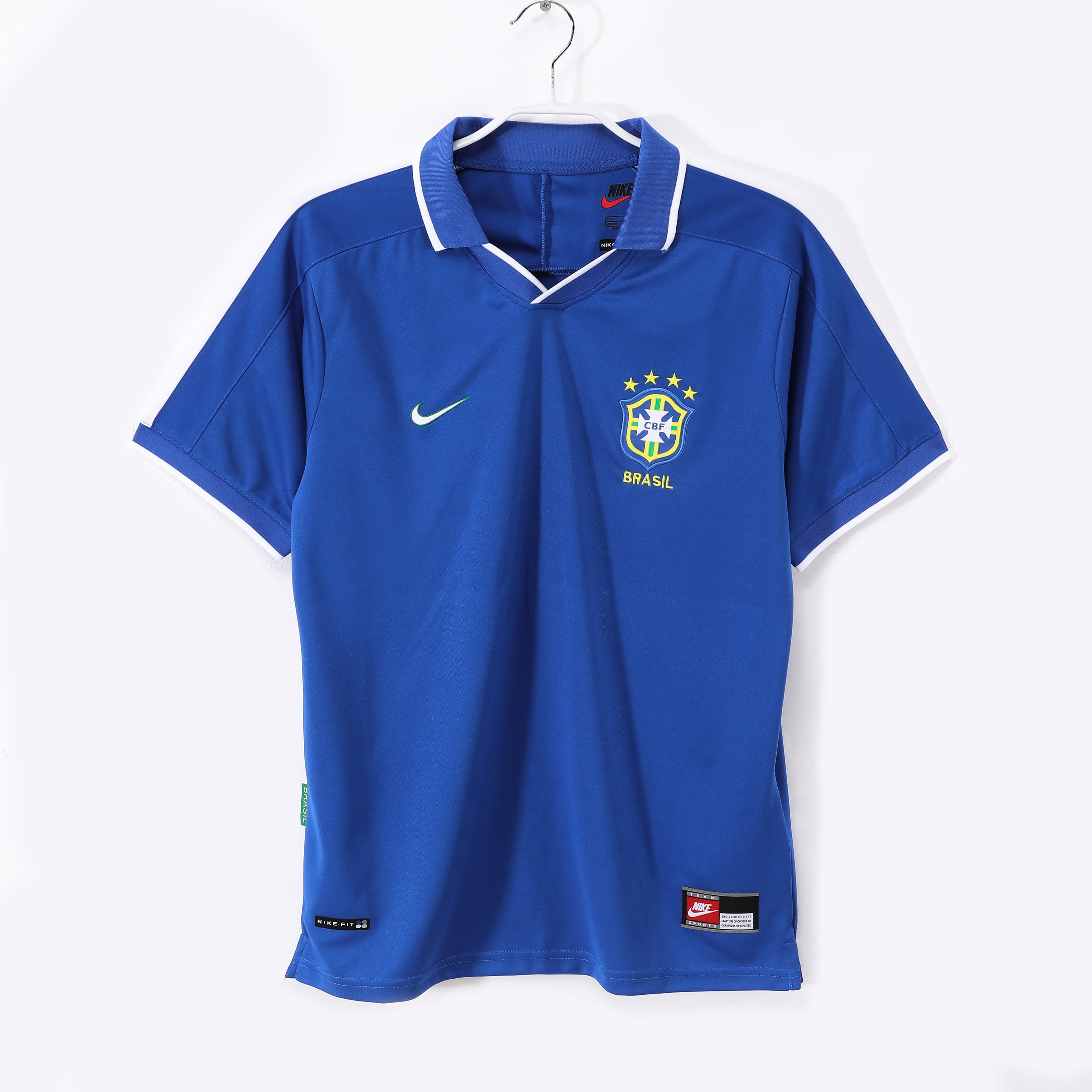 Camiseta de fútbol Brasil 1997 VISITANTE MANGA CORTA VERSION FAN