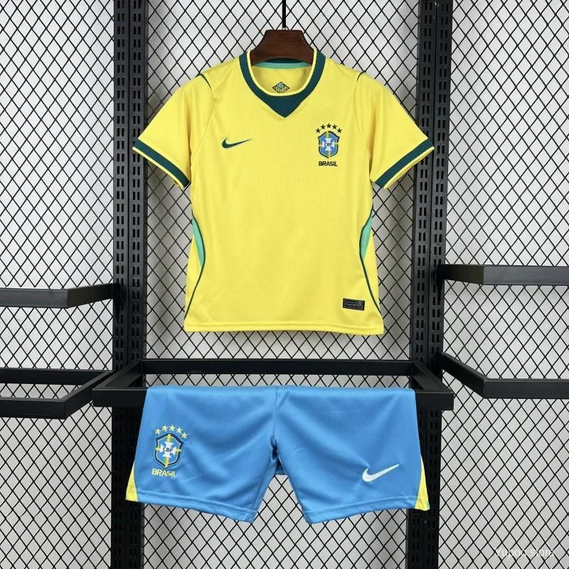 Camiseta de fútbol Brasil 2026 KIT NIÑO