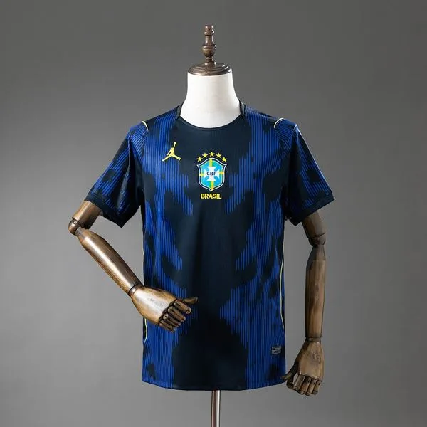 Camiseta de fútbol Brasil 2026 VISITANTE MANGA CORTA VERSION FAN