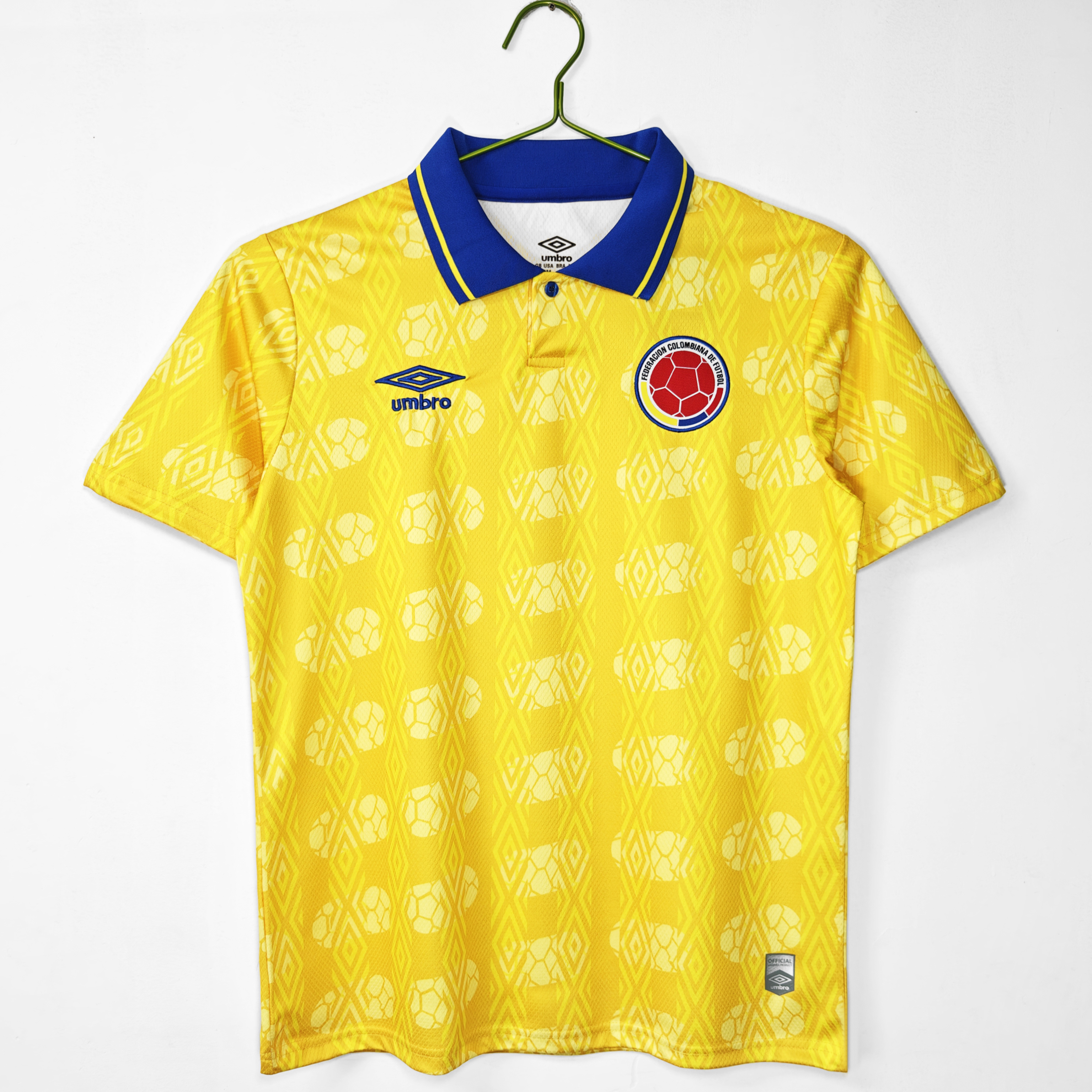Camiseta de fútbol Colombia 1994 LOCAL MANGA CORTA VERSION FAN