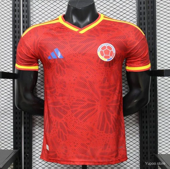 Camiseta de fútbol Colombia 2026 VISITANTE MANGA CORTA VERSION JUGADOR