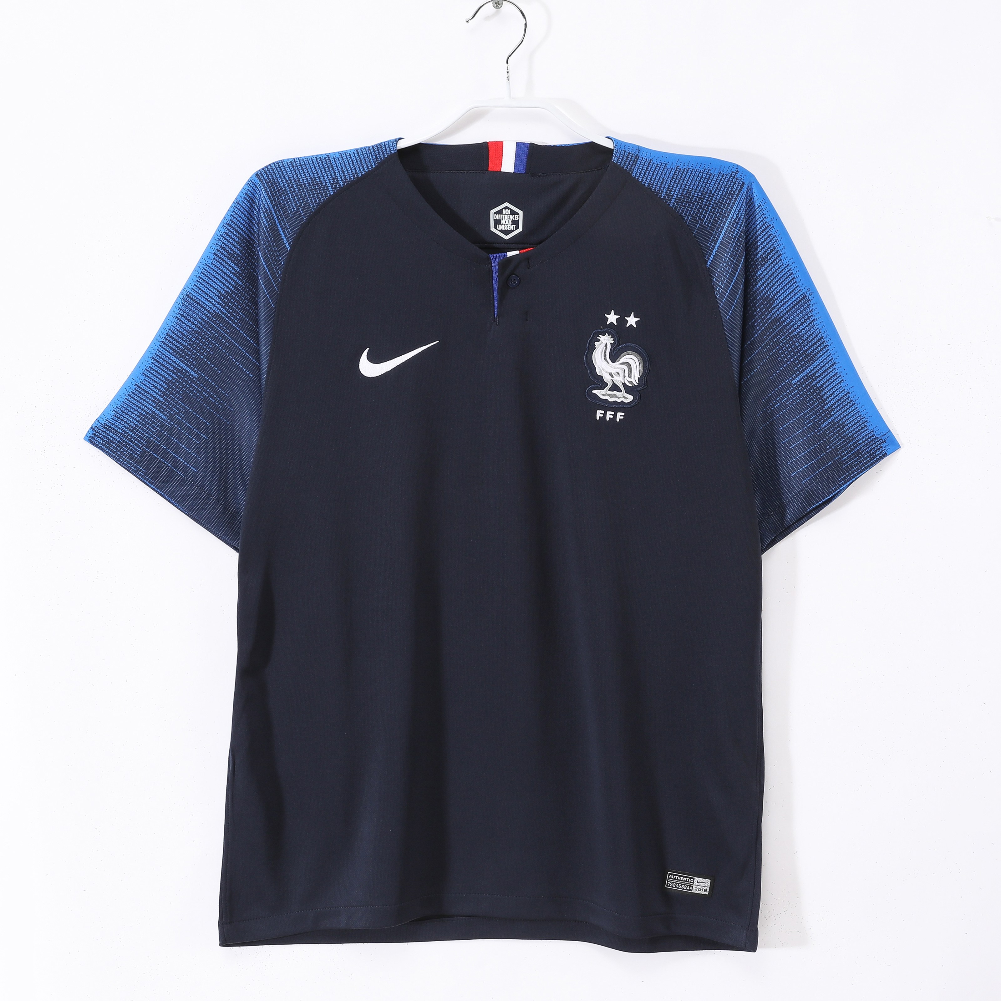 Camiseta de fútbol Francia 2018 LOCAL MANGA CORTA VERSION FAN