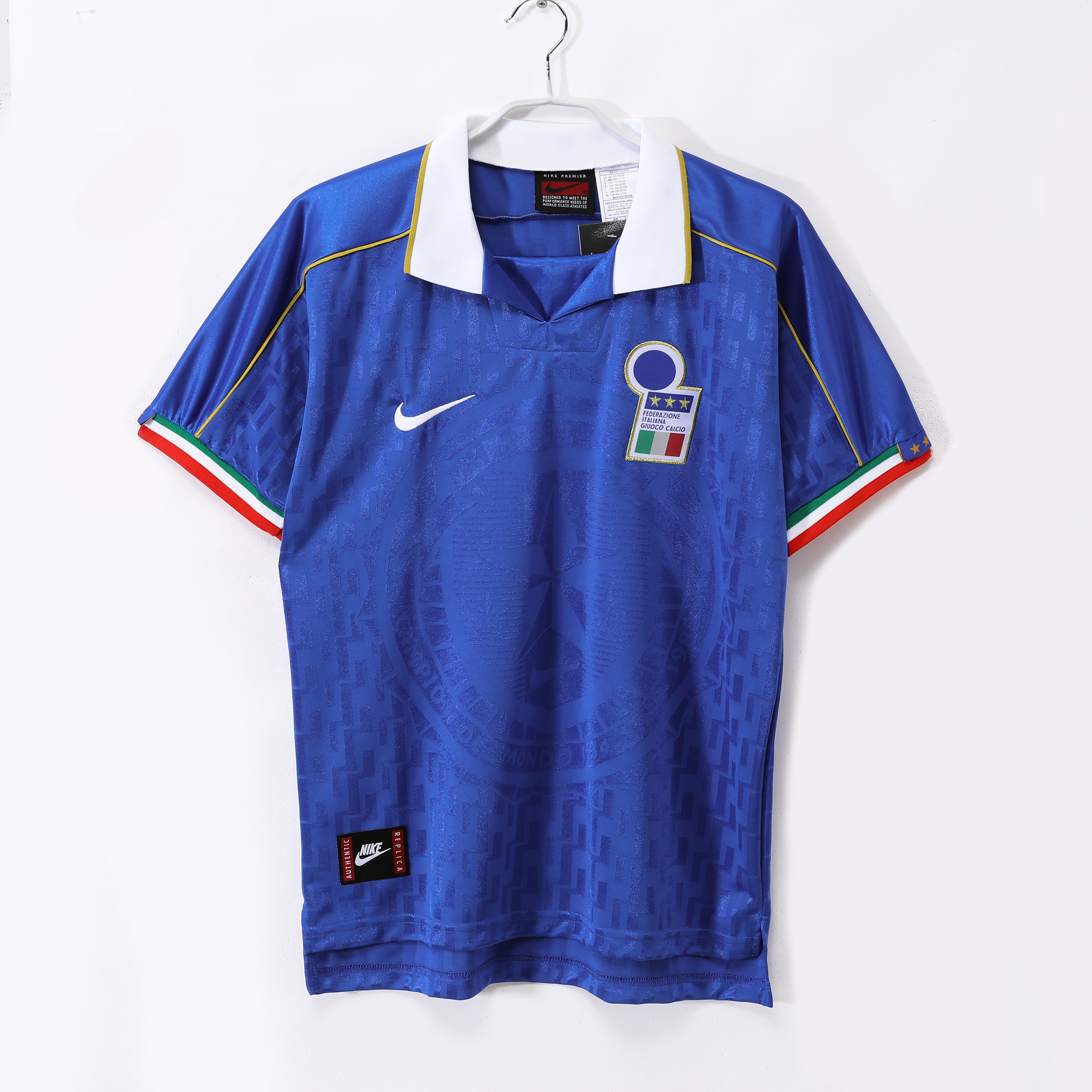 Camiseta de fútbol Italia 1995 LOCAL MANGA CORTA VERSION FAN