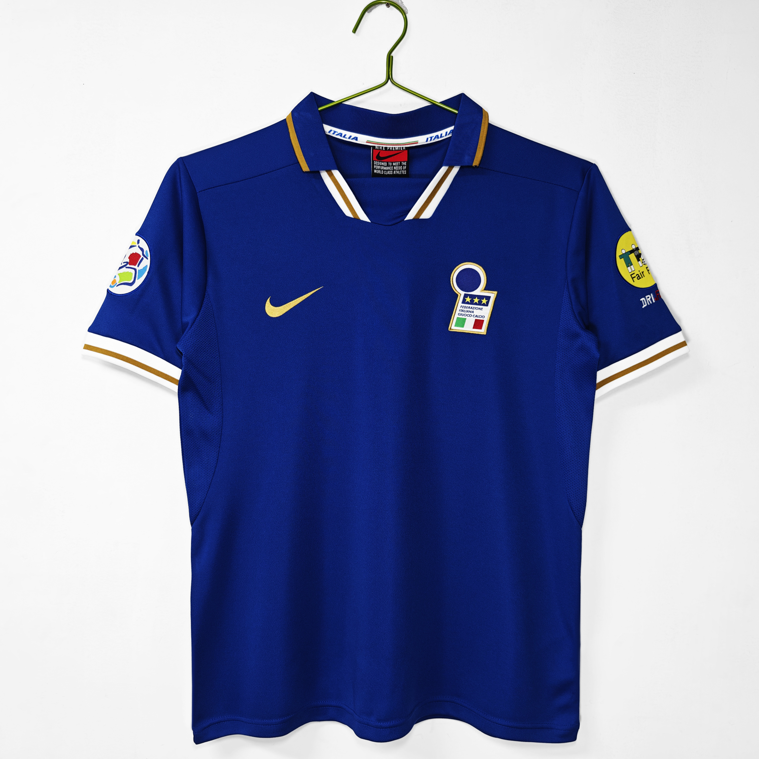 Camiseta de fútbol Italia 1996 LOCAL MANGA CORTA VERSION FAN