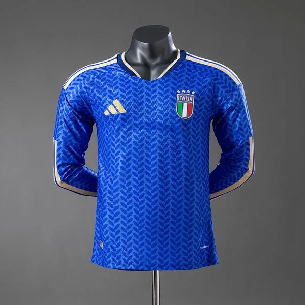 Camiseta de fútbol Italia 2026 LOCAL MANGA LARGA VERSION JUGADOR