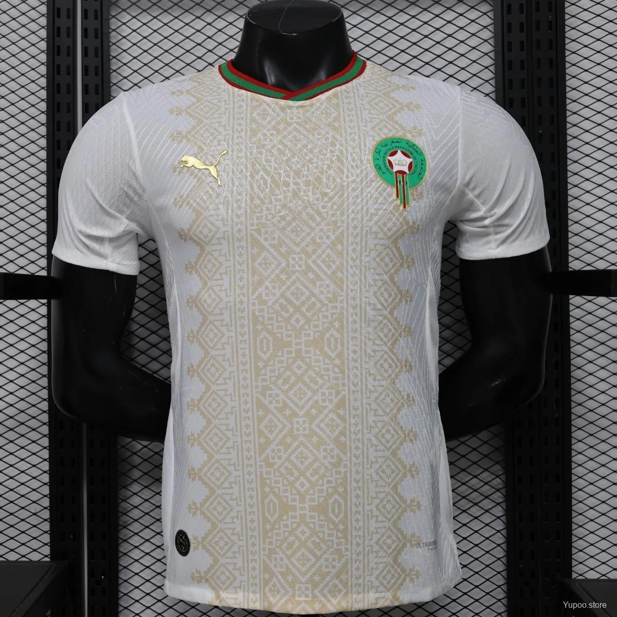 Camiseta de fútbol Marruecos 2026/27 VISITANTE MANGA CORTA VERSION JUGADOR