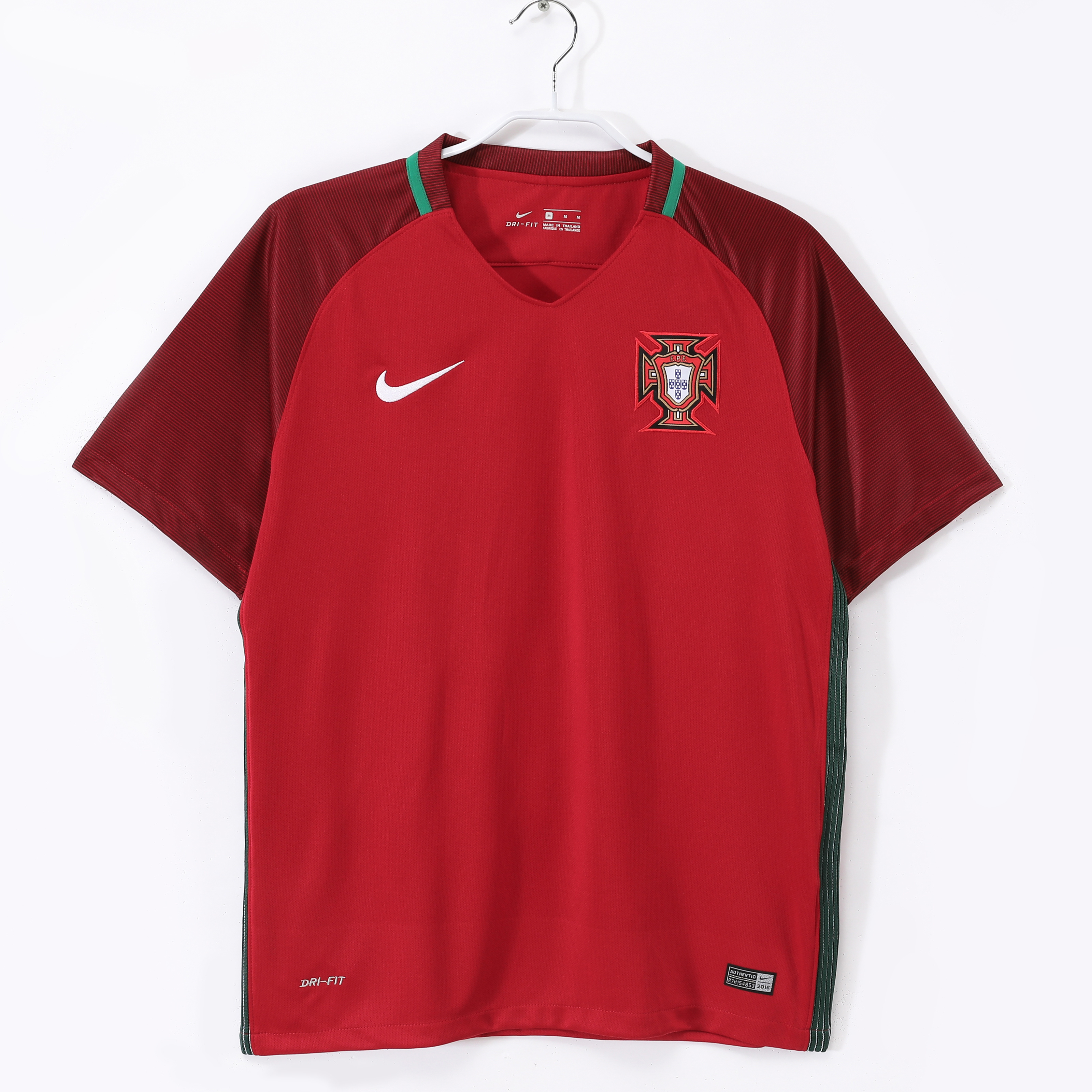 Camiseta de fútbol Portugal 2016 LOCAL MANGA CORTA VERSION FAN