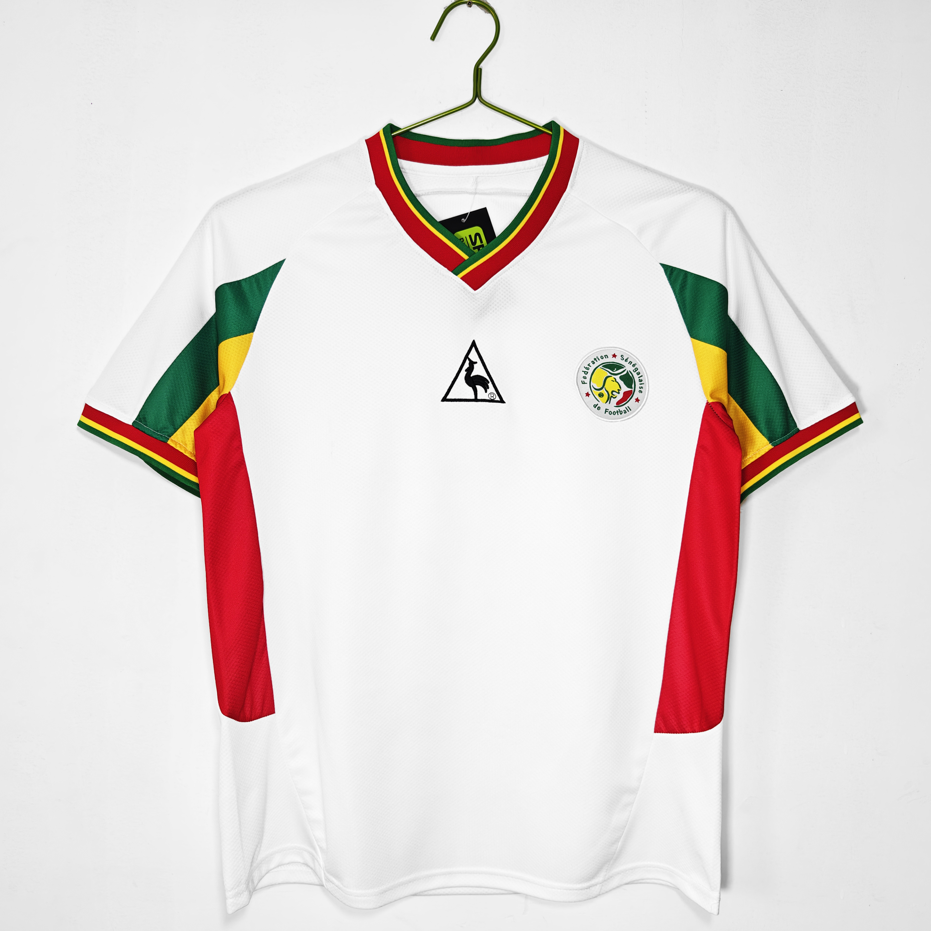 Camiseta de fútbol Senegal 2002 LOCAL MANGA CORTA VERSION FAN