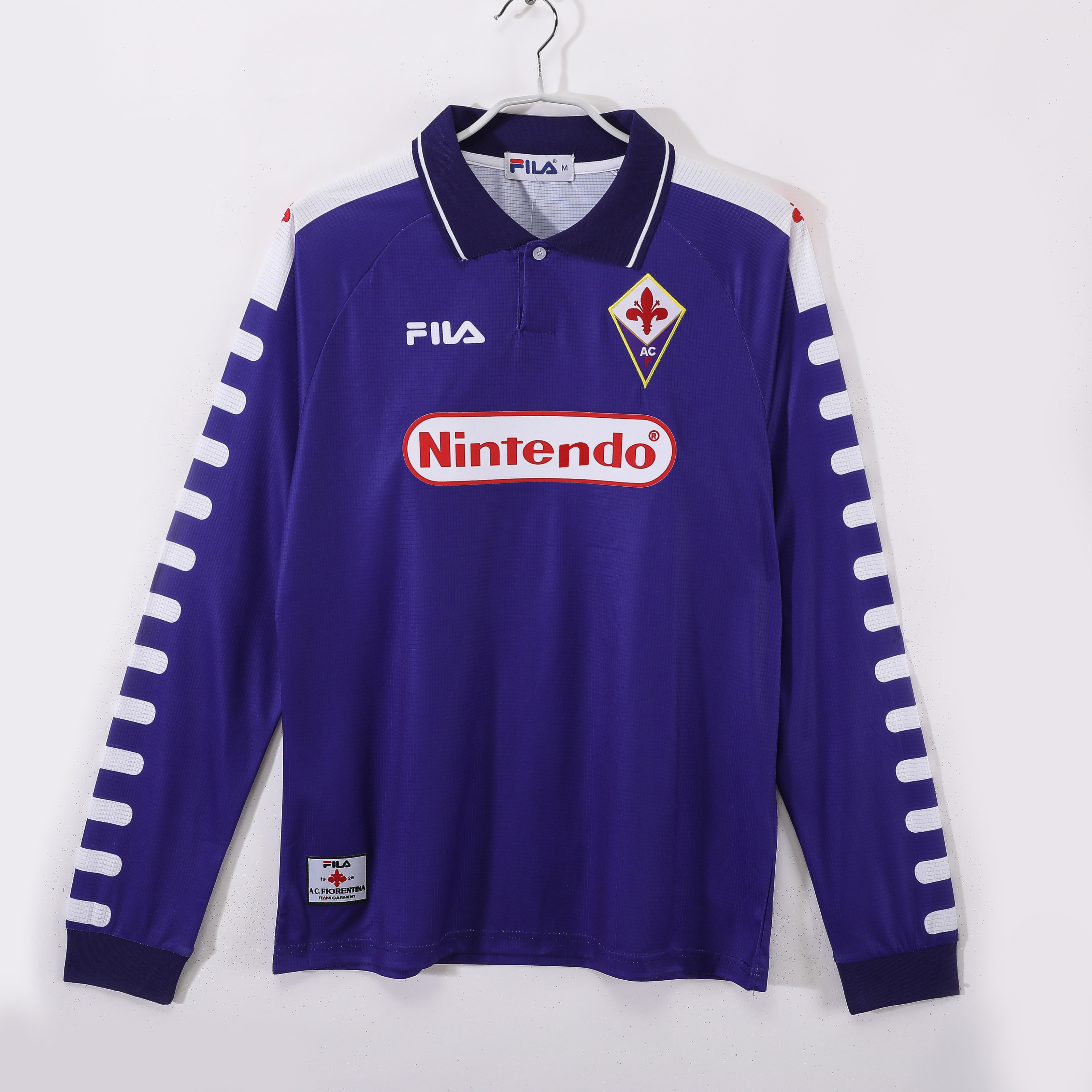 Camiseta de fútbol Fiorentina 1998/99 LOCAL MANGA LARGA VERSION FAN
