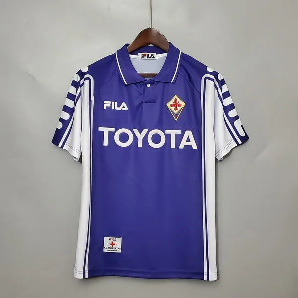 Camiseta de fútbol Fiorentina 1999/00 LOCAL MANGA CORTA VERSION FAN