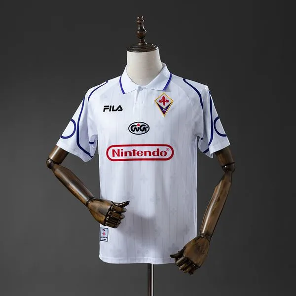 Camiseta de fútbol Fiorentina 1997/98 VISITANTE MANGA CORTA VERSION FAN