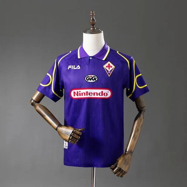 Camiseta de fútbol Fiorentina 1997/98 LOCAL MANGA CORTA VERSION FAN