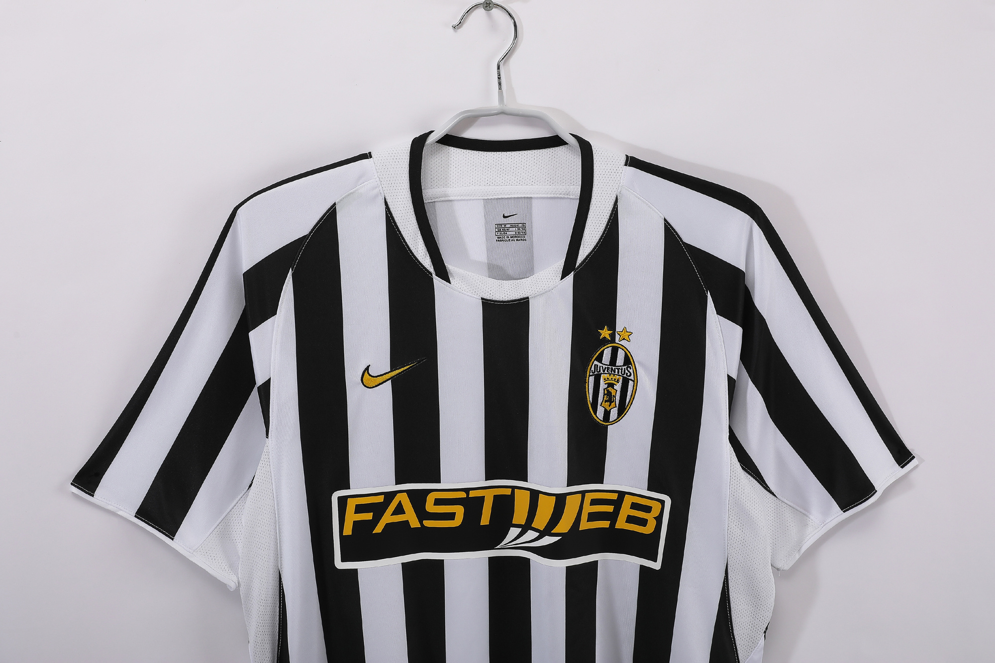 Camiseta de fútbol Juventus 2003/04 LOCAL MANGA CORTA VERSION FAN