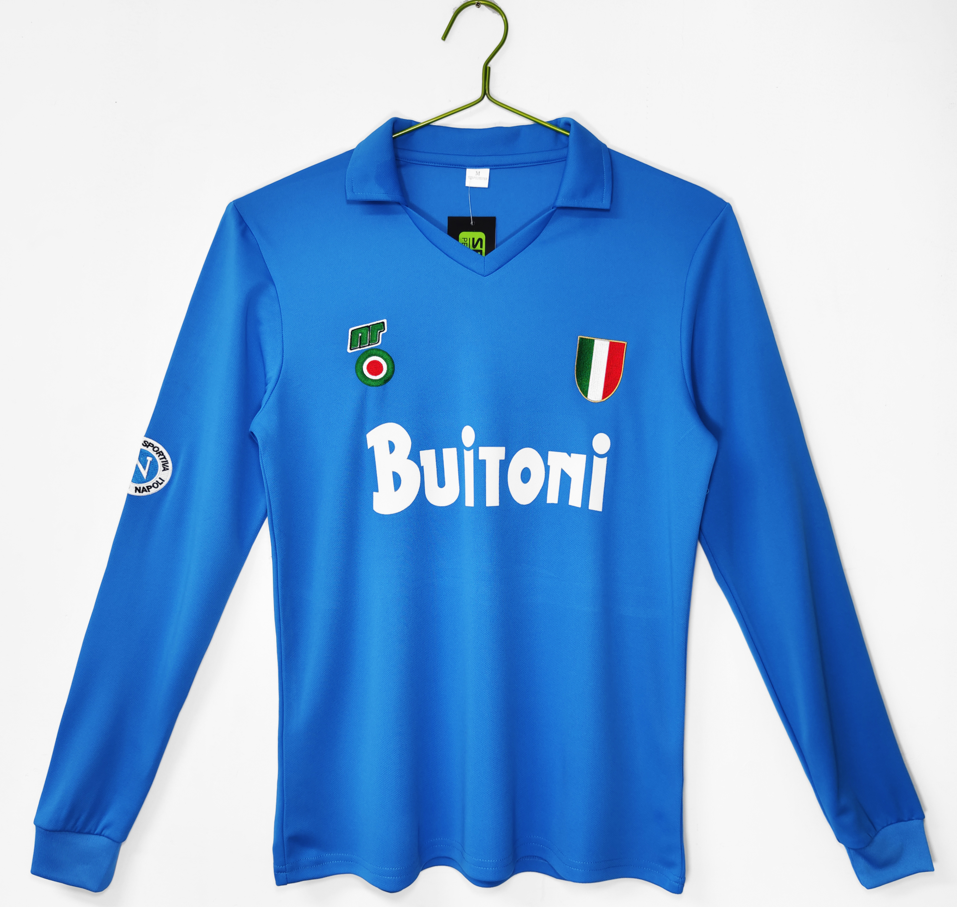 Camiseta de fútbol Napoli 1987/88 LOCAL MANGA LARGA VERSION FAN