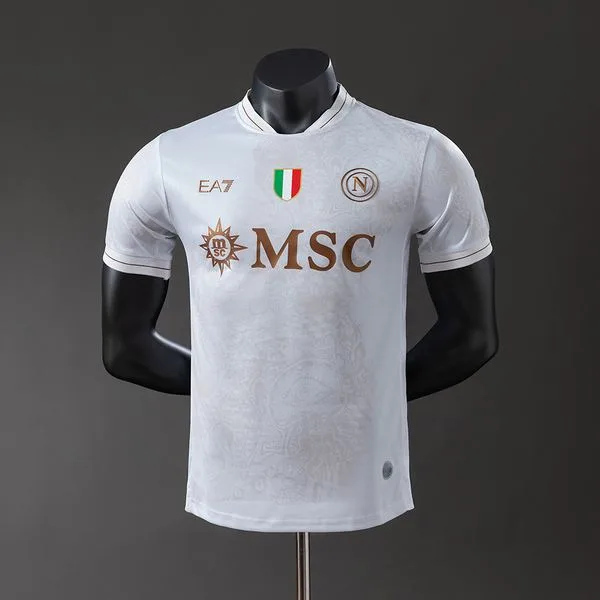 Camiseta de fútbol Napoli 2025/26 VISITANTE MANGA CORTA VERSION JUGADOR