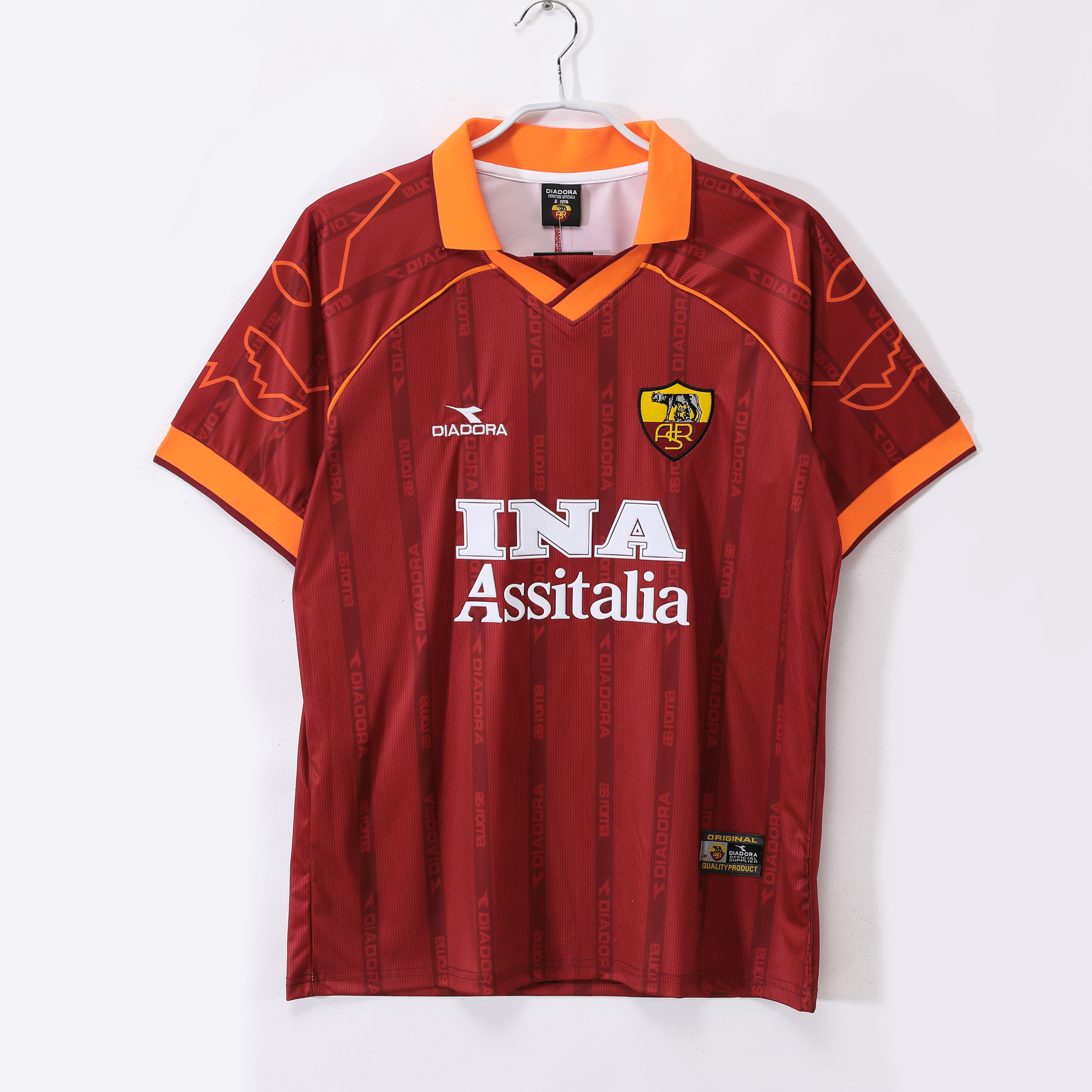 Camiseta de fútbol Roma 1999/00 LOCAL MANGA CORTA VERSION FAN
