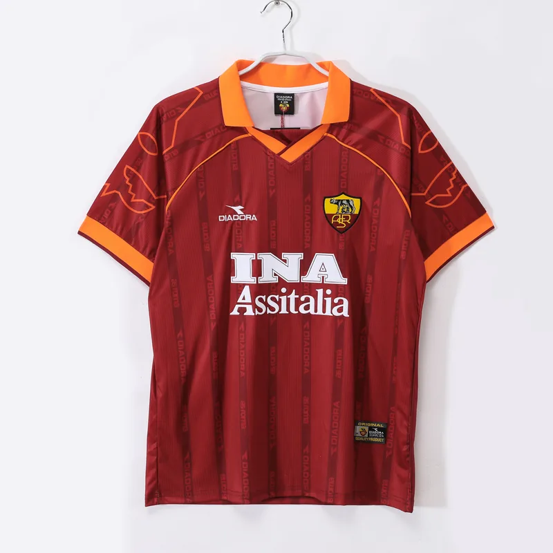 Camiseta Roma 1999/00 LOCAL MANGA CORTA VERSION FAN