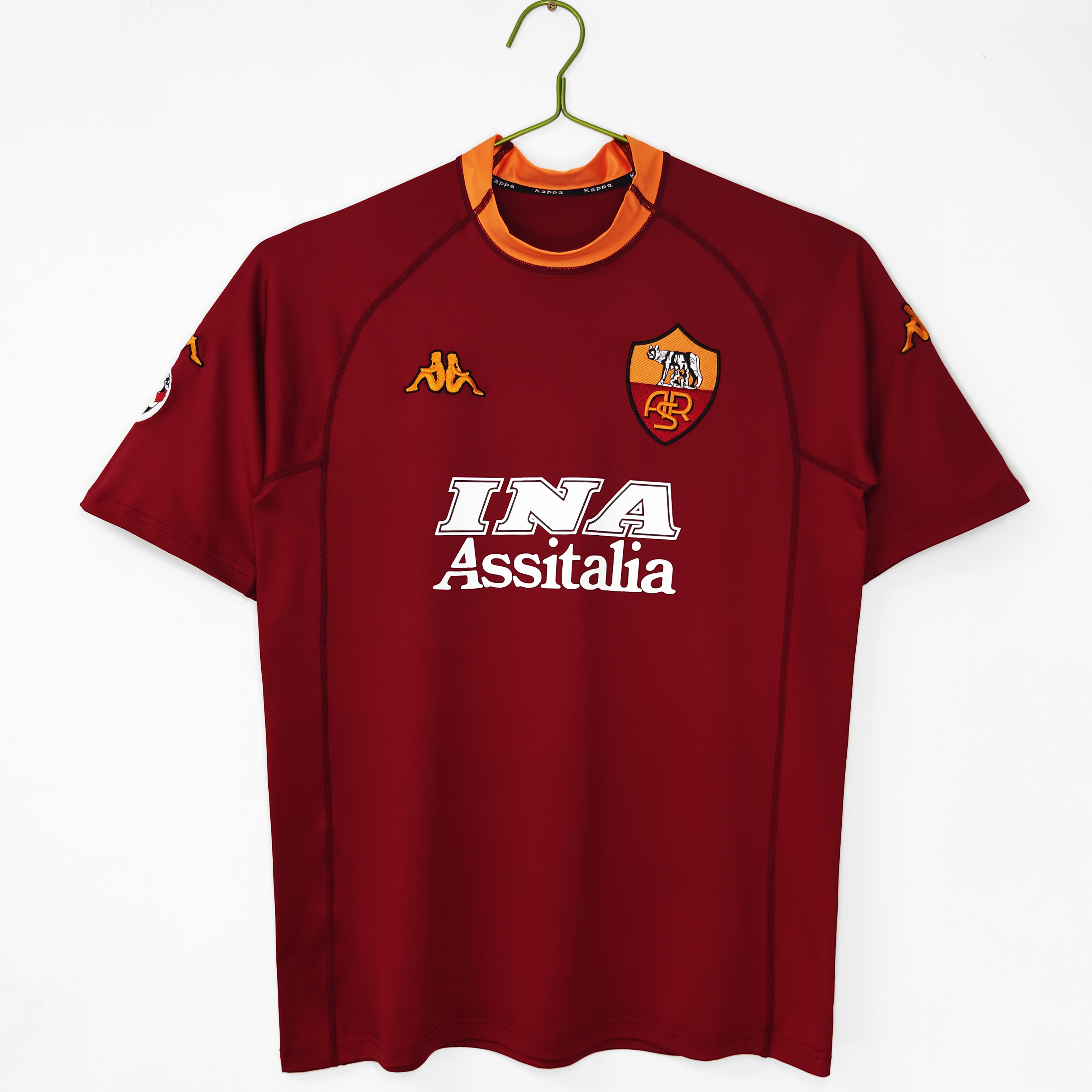 Camiseta de fútbol Roma 2001/02 LOCAL MANGA CORTA VERSION FAN