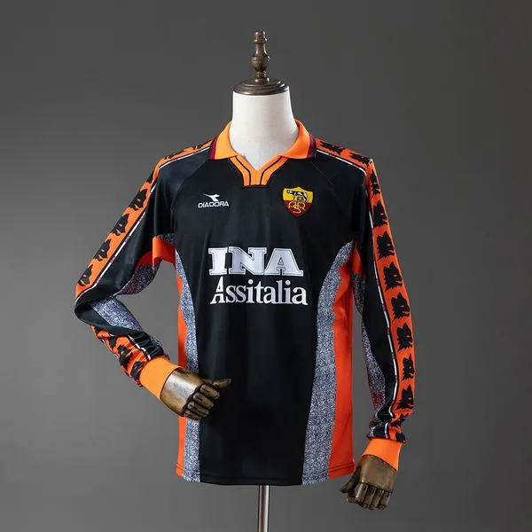 Camiseta de fútbol Roma 1998/99 TERCERA MANGA LARGA VERSION FAN