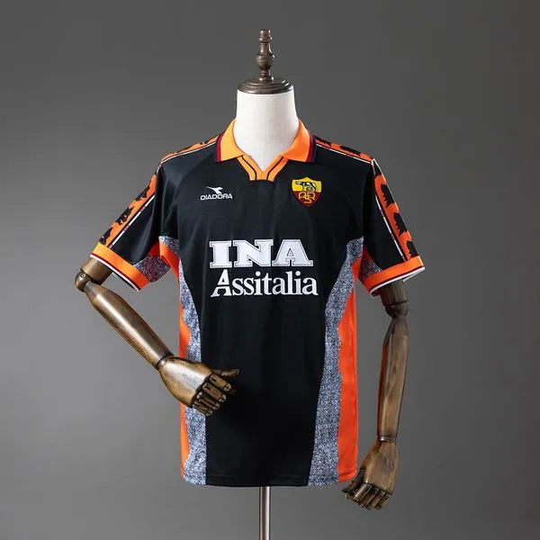Camiseta de fútbol Roma 1998/99 TERCERA MANGA CORTA VERSION FAN