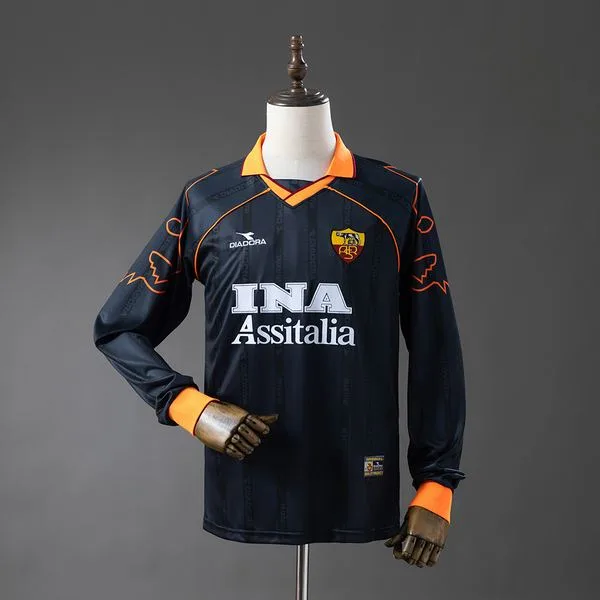 Camiseta de fútbol Roma 1999/00 TERCERA MANGA LARGA VERSION FAN