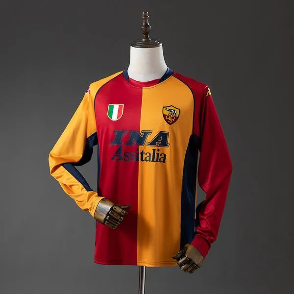 Camiseta de fútbol Roma 2001/02 ESPECIAL MANGA LARGA VERSION FAN